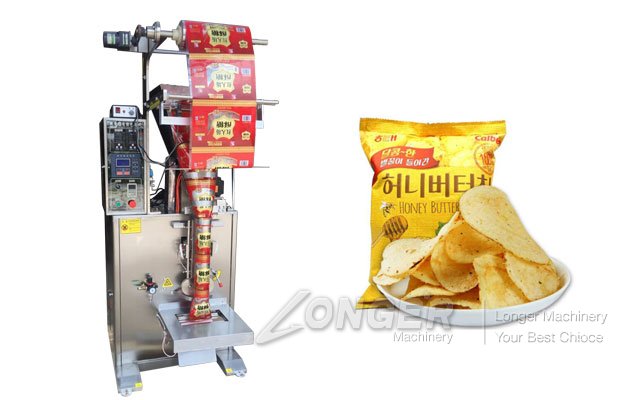 machine for packing potato chips